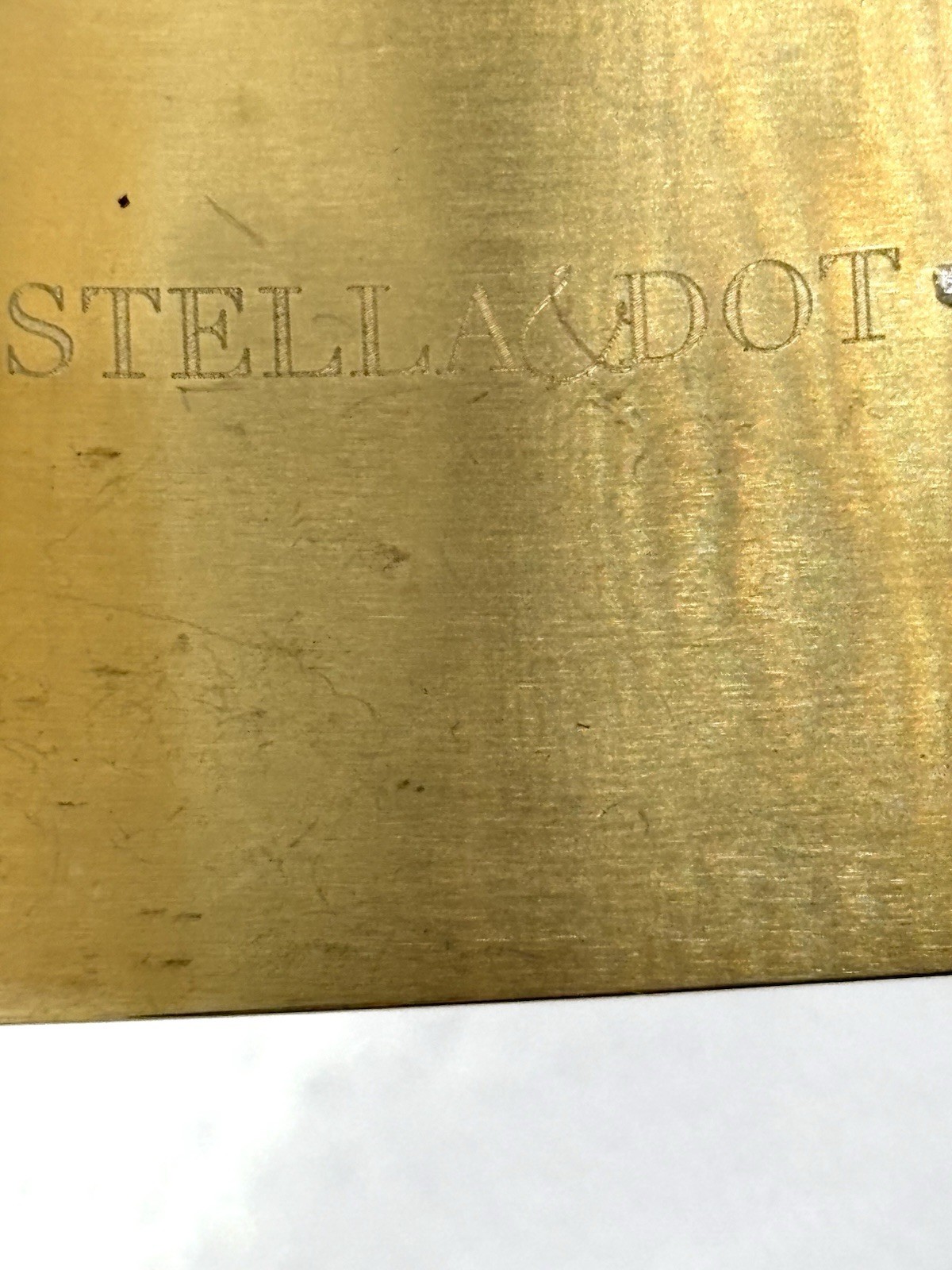 Solid Brass Wide Cuff Rebelle By Stella & Dot Rustic Design