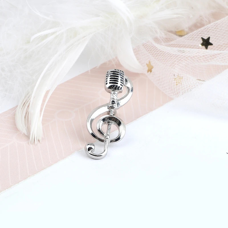 Enamel Music Note Brooch Pin Jewelry Womens Gift