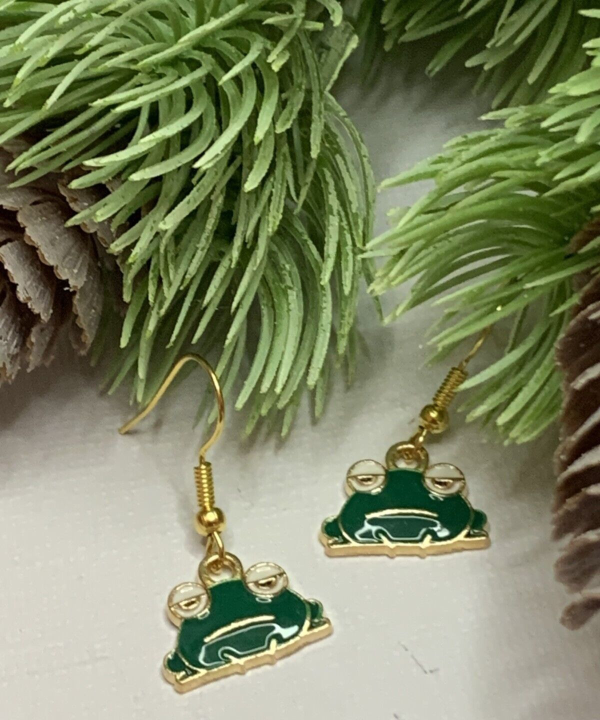 Frog Earrings, Unique Earrings, Gift Idea, Frog Jewelry, Unusual Jewelry