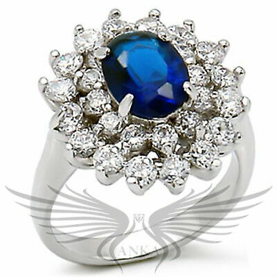 Brilliant 2.5Ct Oval Cut Cubic Zircon CZ AAA Fashion Ring 5 6 7 8 9 10 01116