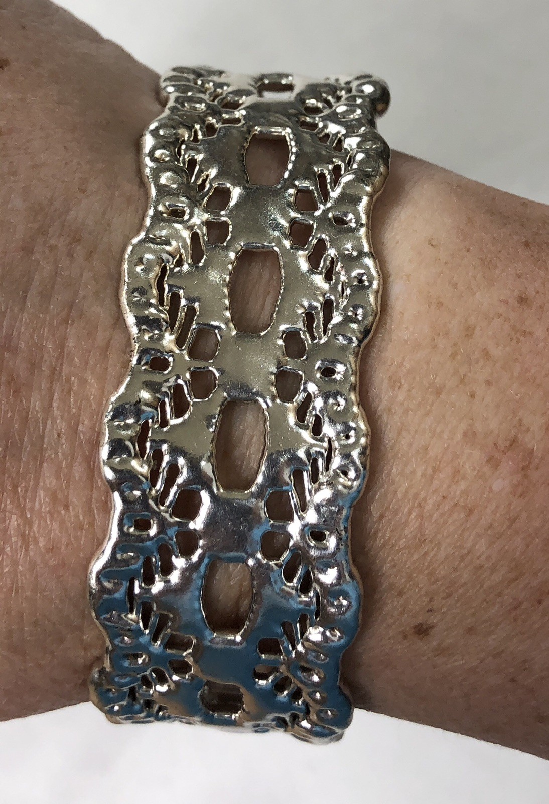Belart Cuff Bracelet Open Lace Fair Trade Handmade Colombia – NWT