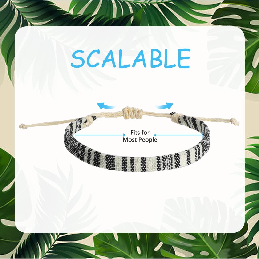 4pcs Beach Bracelet Set for Men and Women, Surfer Men Bracelet, Braided Boho