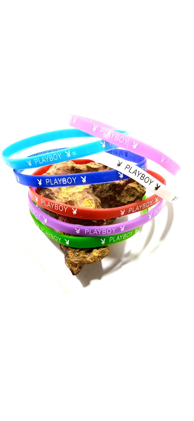5 Silicone Wristband Thin Bracelets Baller Bands Sport Bands Small color Bands