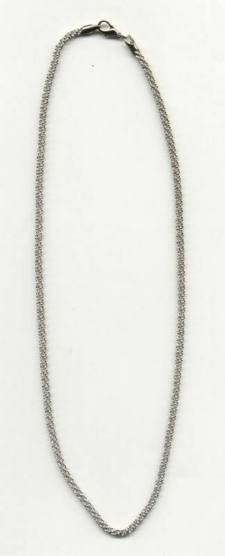 20 INCH WHITE GOLD PLATED ROPE CHAIN NECKLACE-USA SELLER