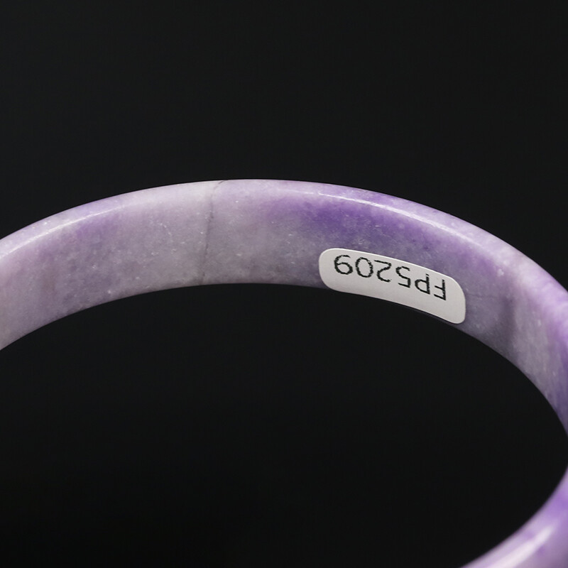 57mm Lavender Purple Jadeite Jade Bangle Bracelet Women’s Chinese Jade 10471
