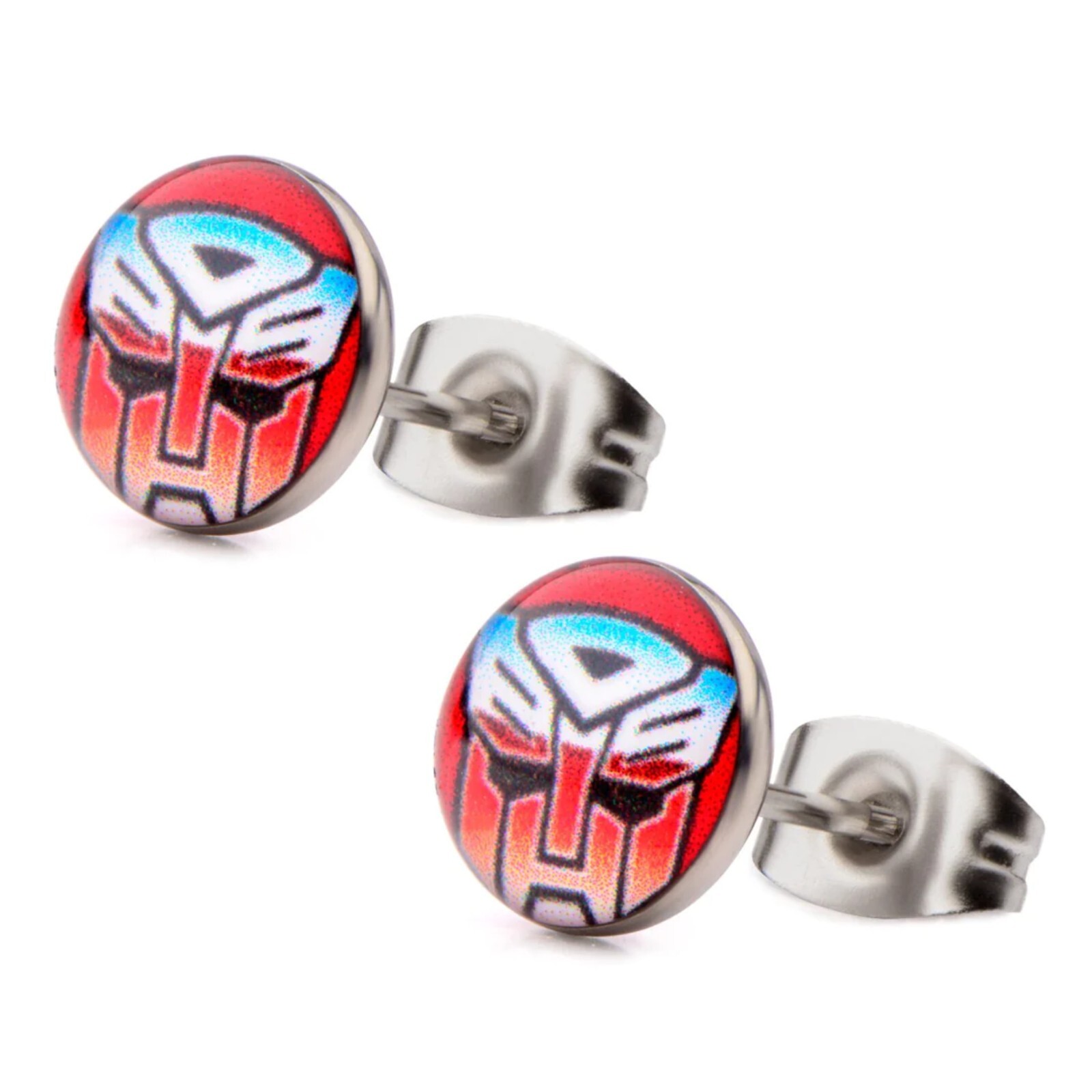 Movie Transformers Autobots 316L Stainless Steel Bubble Post Earrings