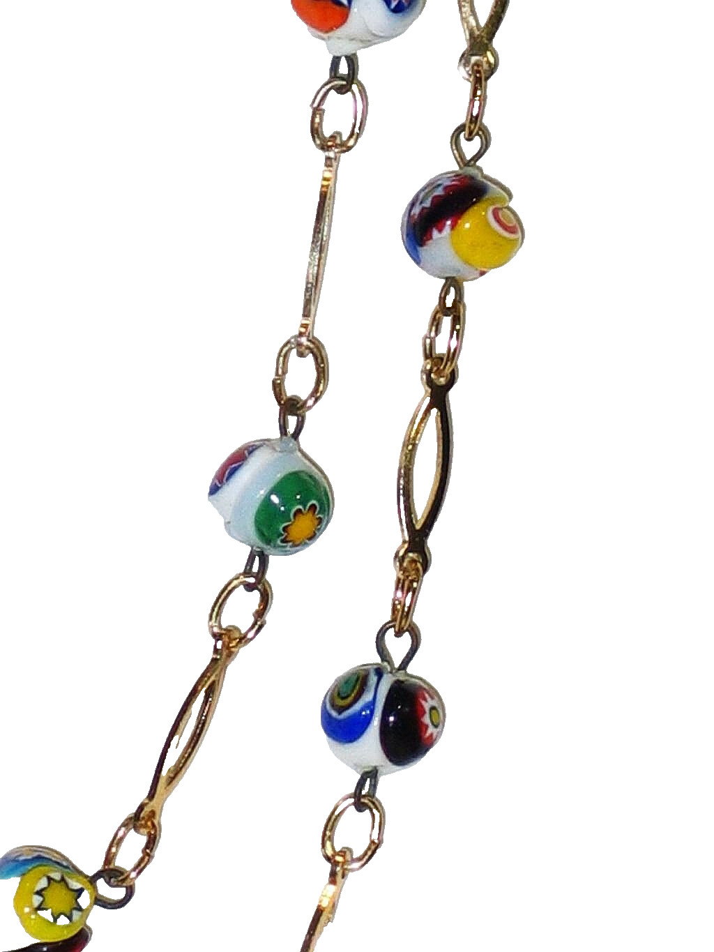 Murano Glass Necklace, Matinee Length, 24 Inches, 61 cm