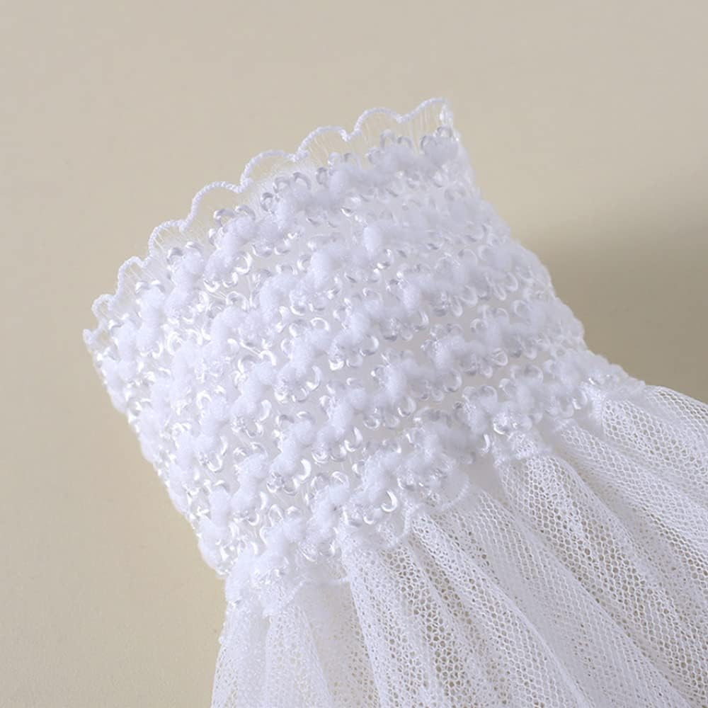 Lolita False Sleeves Wrist Cuffs Floral Layered Lace Cuff