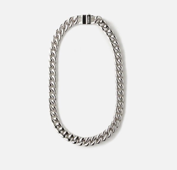 AMBUSH Curb Necklace Wide Silvertone Necklace $1400