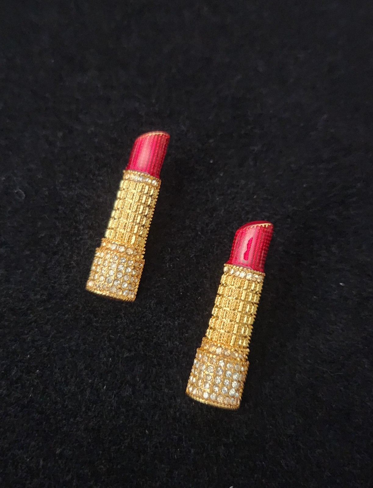 Judith Leiber Inspired Lipstick Earrings