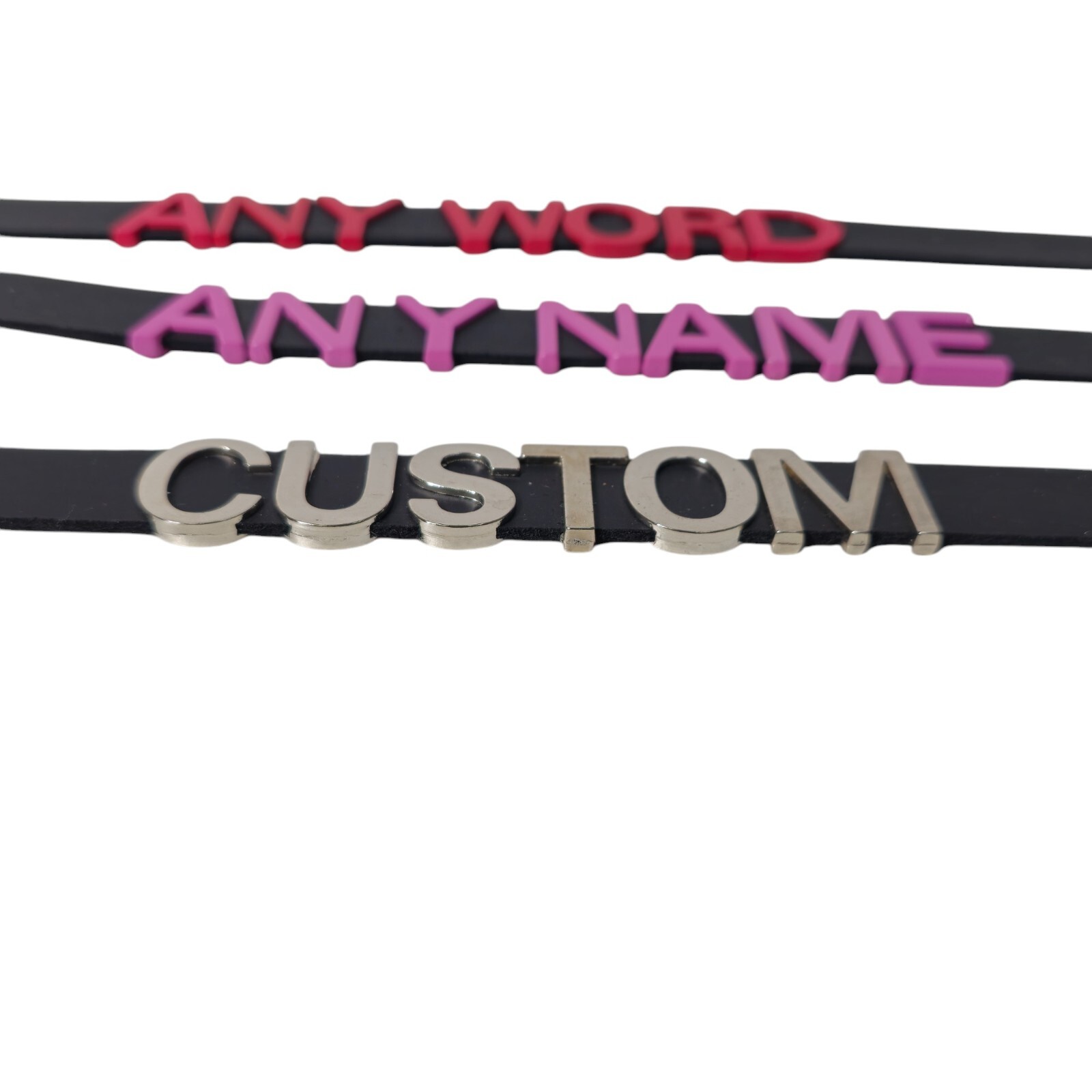 Submissive Name Word Choker Slave Daddy-Bdsm-Slut-Collar-Adult-Kinky-Made In USA