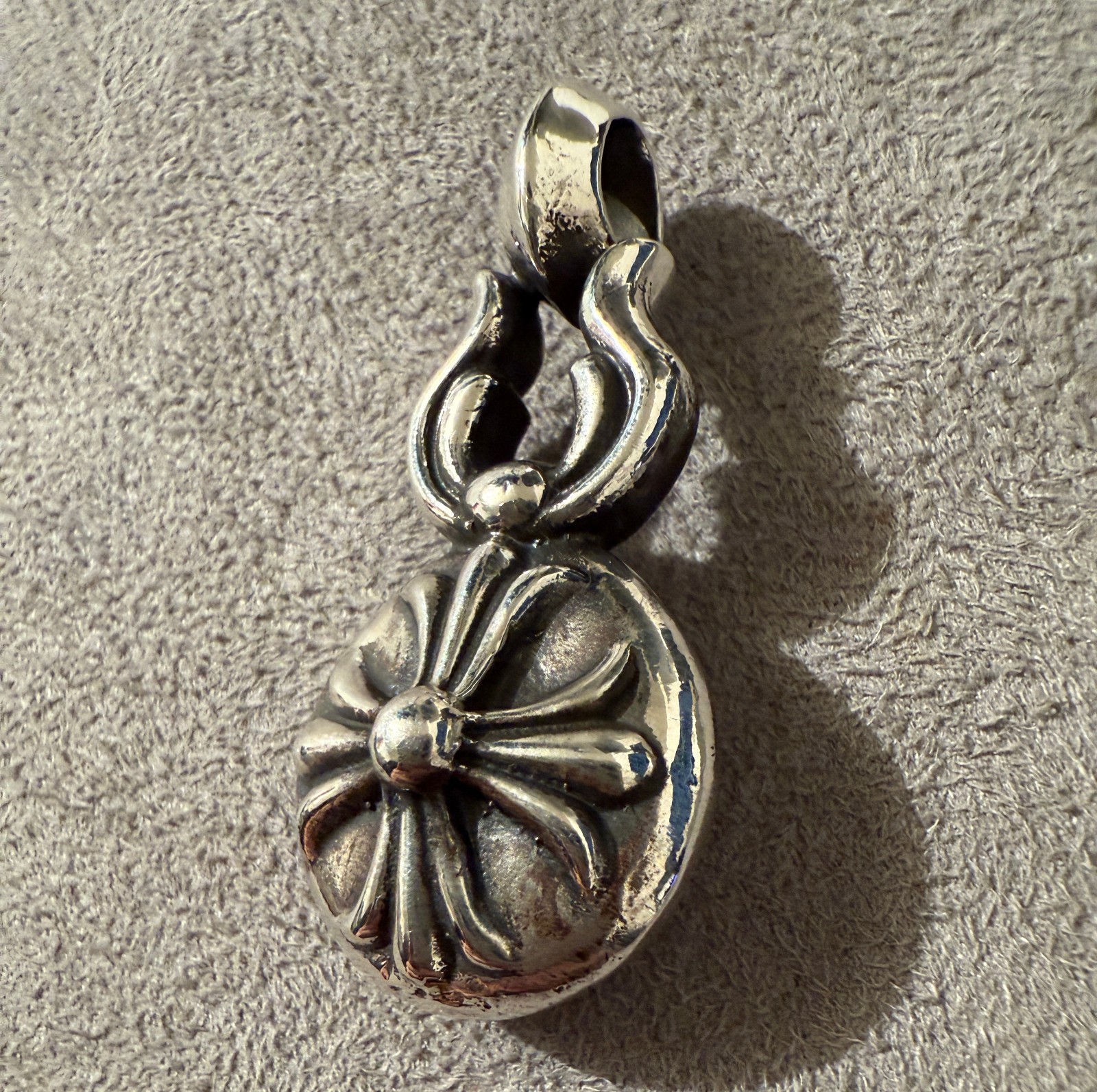 Chrome Hearts 🖤 Large Cross Ball Pendant Horshoe & Cross Design 925 *Pre Owned*