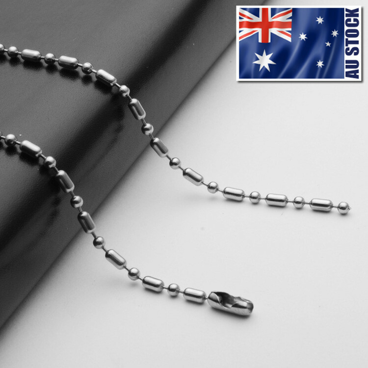 Wholesale New Stainless Steel Ball Beads Necklace Chain For Pendants 20″ – 32″
