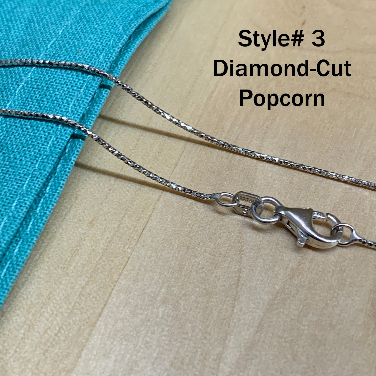 Real SILVER Unique Jewelry SOLID Sterling Silver Chain Necklace Made Italy