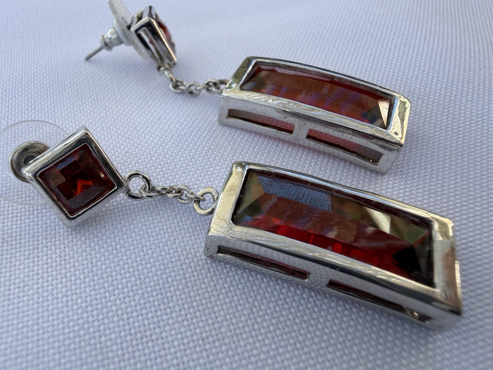 Park Lane Necklace Set 925 Garnet Necklace, Earrings, Ring And Bracelet