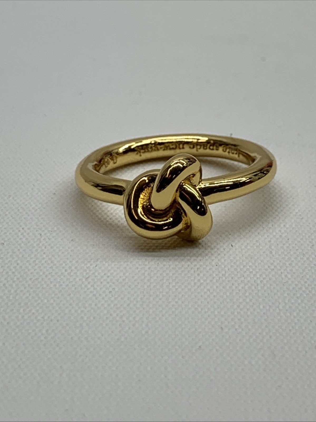 Kate Spade New York Double Knot Ring 700 Gold Size 8 Everyday Wear Casual Classi