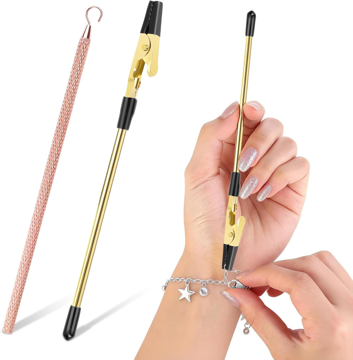 2 Pcs Bracelet Helper Tool, Portable Bracelet Assistance Tool Easy to Put