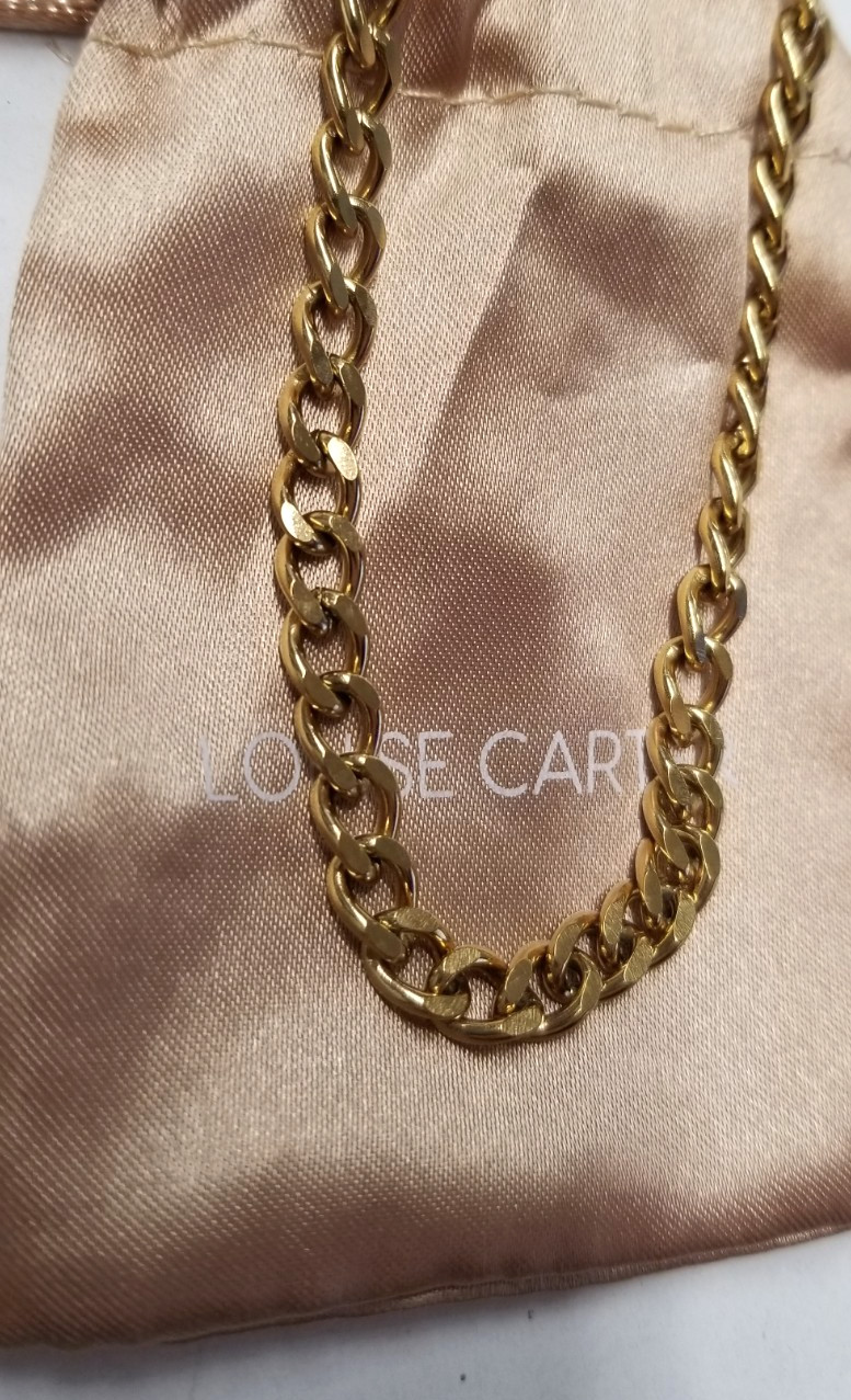 Louise Carter 18K Gold Plated Havana Link Necklace 16″+1″