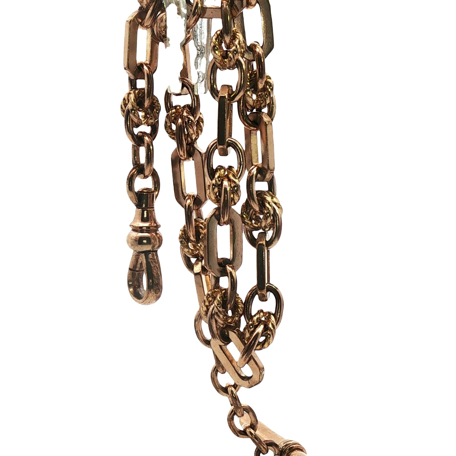 Premium Gold Plated Fob Chain Bracelet 18.21g 6mm Wide Classic Jewellery 26.5cm