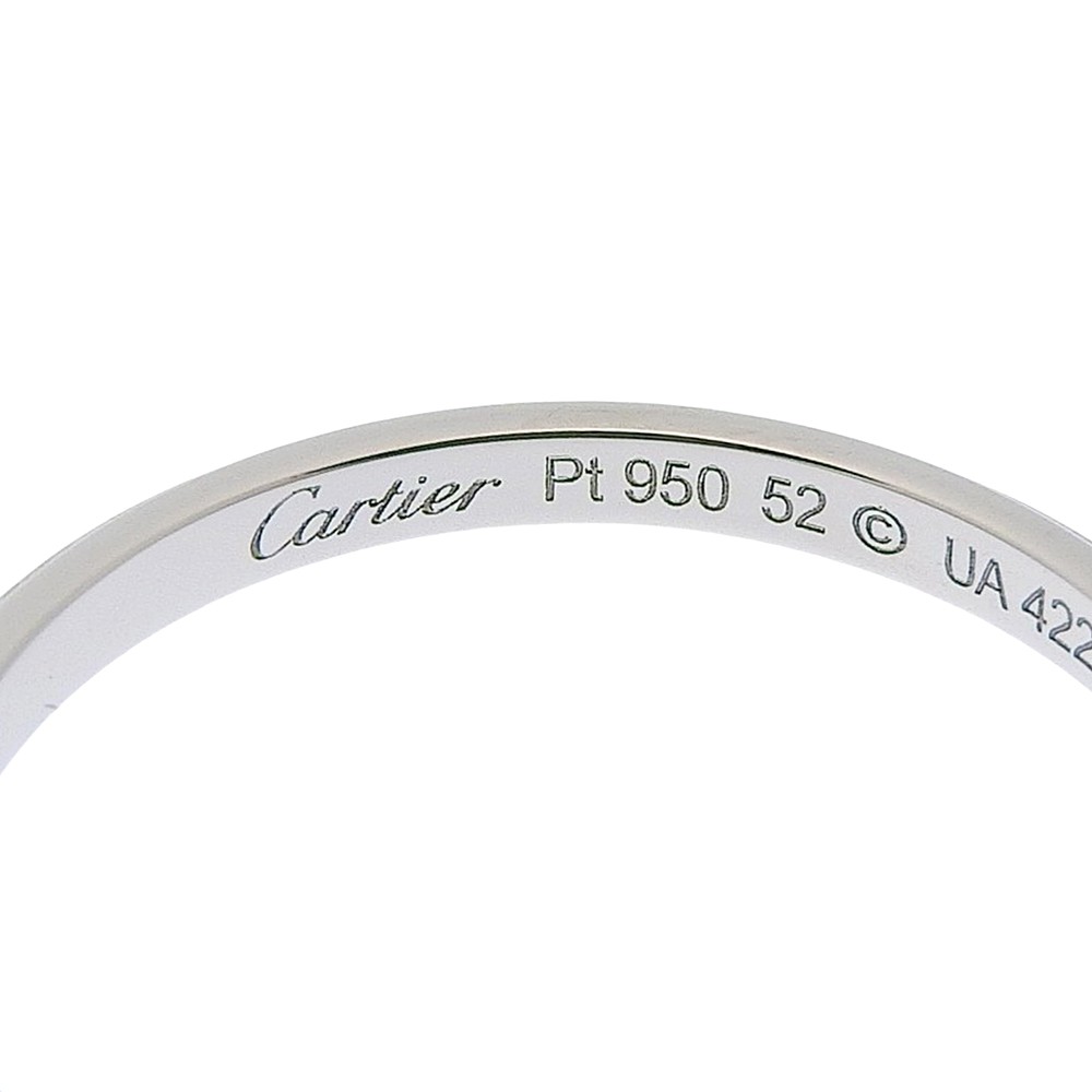 CARTIER D’Amour Wedding Ring Ring Pt950Platinum #6.2(US Size) 2.1g Women