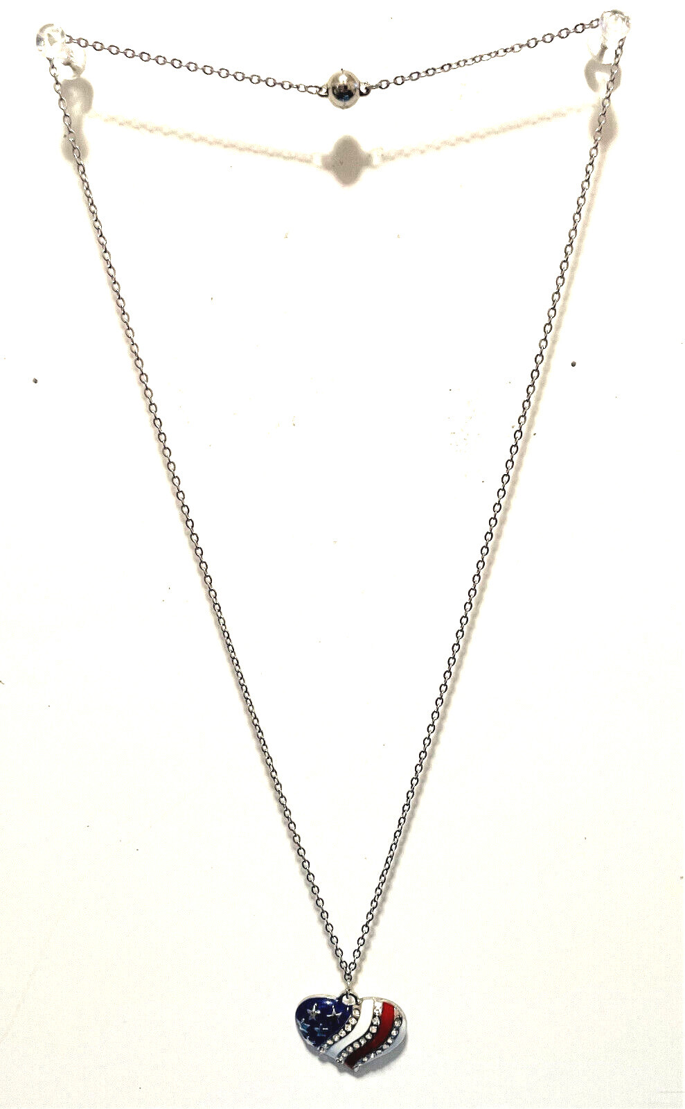 American Flag Necklace ~Veteran Made~