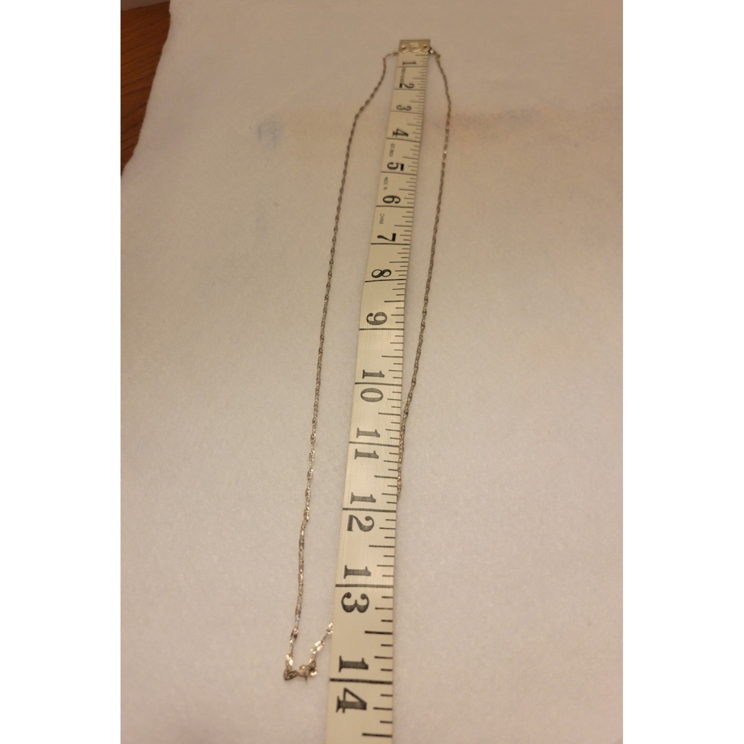 Necklace Silver Diamond Cut Link Chain Minimalist Jewelry Women 28 in
