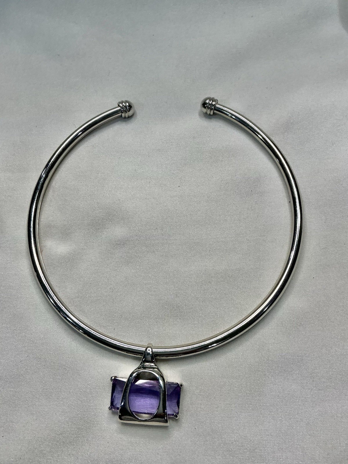 Chocker Necklace With Amethyst. Stunning.