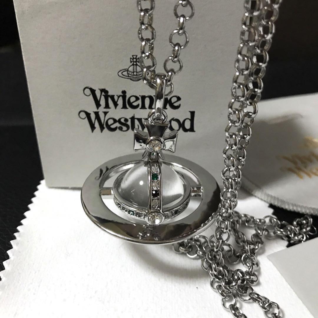 Vivienne Westwood Necklace Small Orb Silver IN BOX [E0151