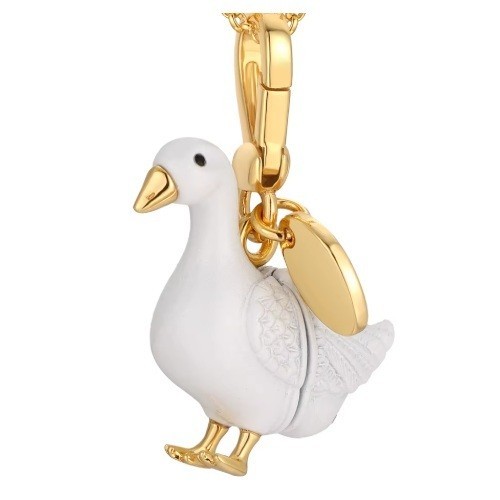 Juicy Couture 2010 Limited Edition White Goose with Golden Egg Charm Pendant