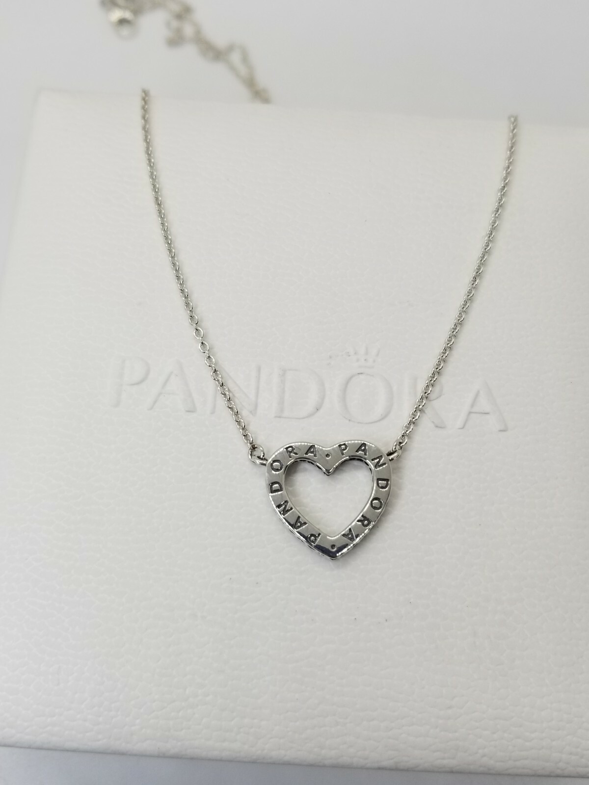 Authentic 925 SIlver Loving Hearts of PANDORA Necklace #590534CZ- 45cm POUCH
