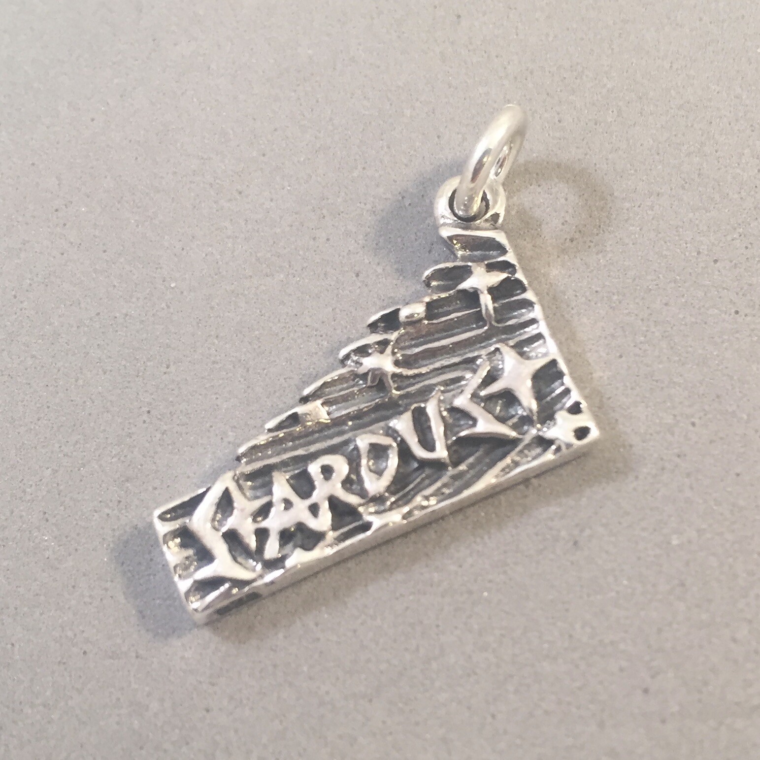 .925 Sterling Silver STARDUST HOTEL Sign CHARM Las Vegas Strip NV 925 New TW45
