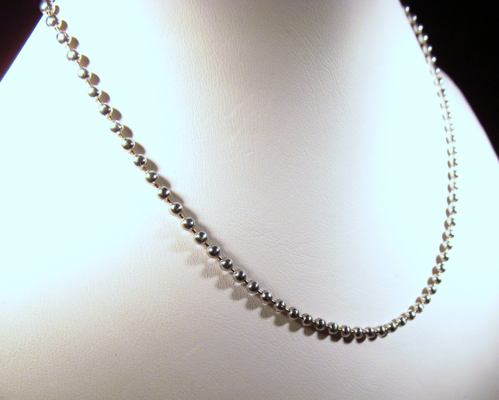 Aluminum #3, #6 & #10 Ball Chain Bracelets & Necklaces Various Sizes w/Connecect