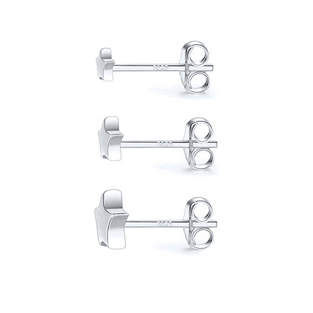 3PCS Star Stud Earrings, Sterling Silver Helix Cartilage Piercing Earrings A4416
