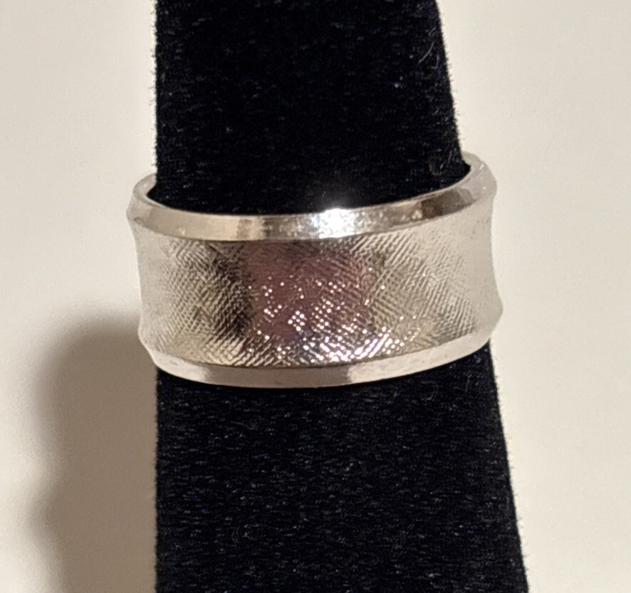 ESPO Jos. Esposito Silver Filled stackable Fashion Ring Band Men Women Diamond