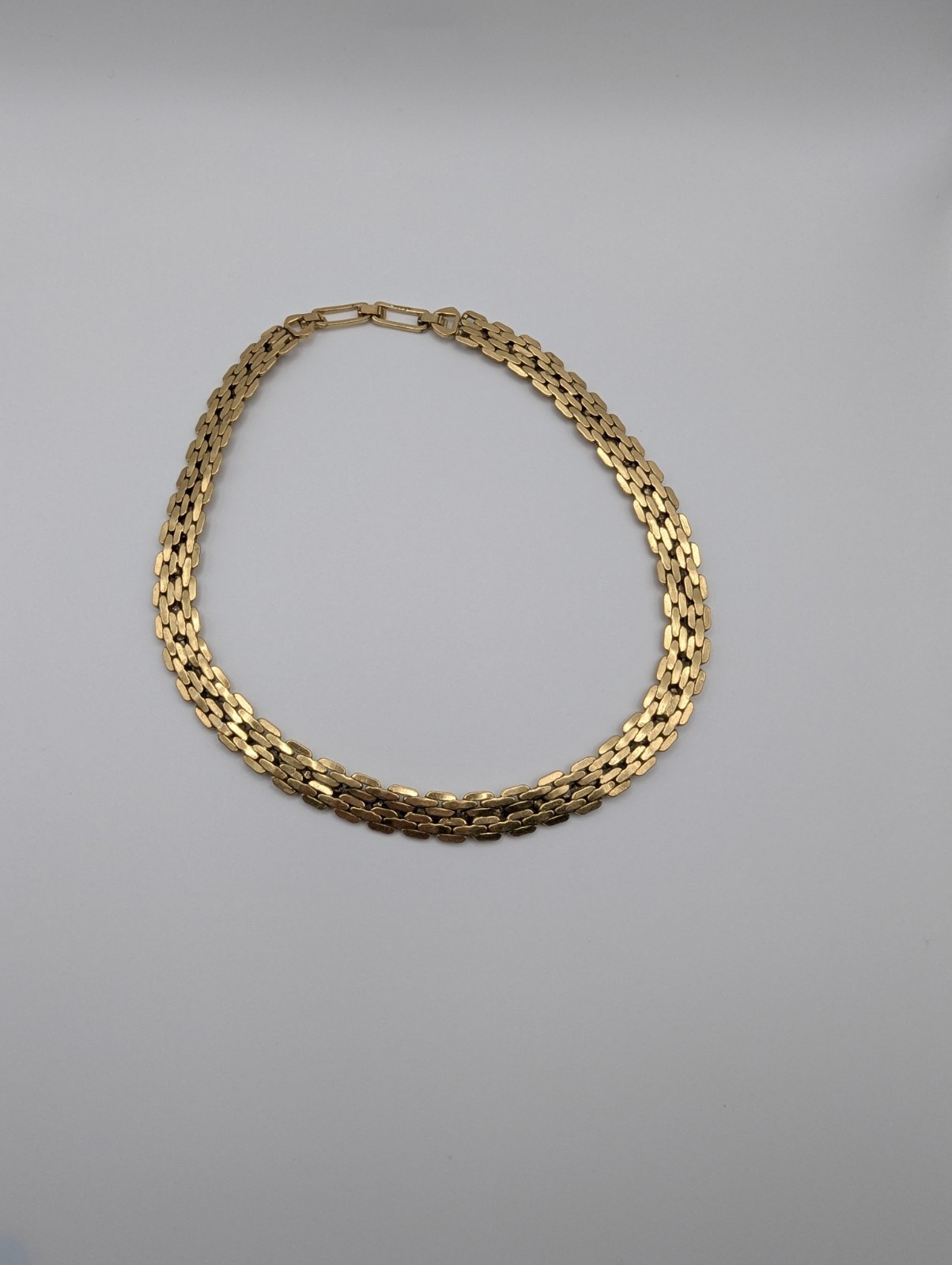 Stella & Dot Gold Tone Chain Necklace Clear Rhinestones 20 Inch Statement Jewelr