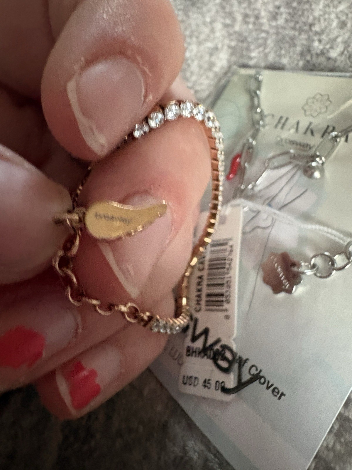 1 Brosway Chakra Good Luck Clover Anklet. Plus 1 Brosway tennis bracelet, angel.