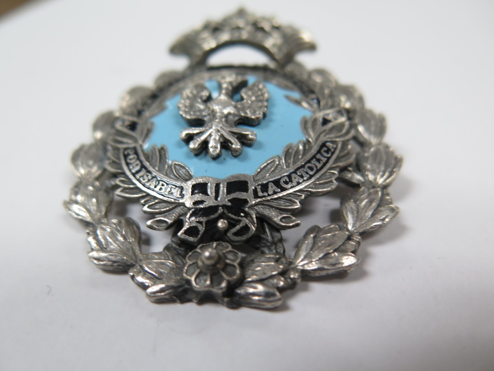 VTG CORO LA LEALTAI ACRISOLA POR ISABEL LA CATOLICA Eagle Crest Crown BROOCH