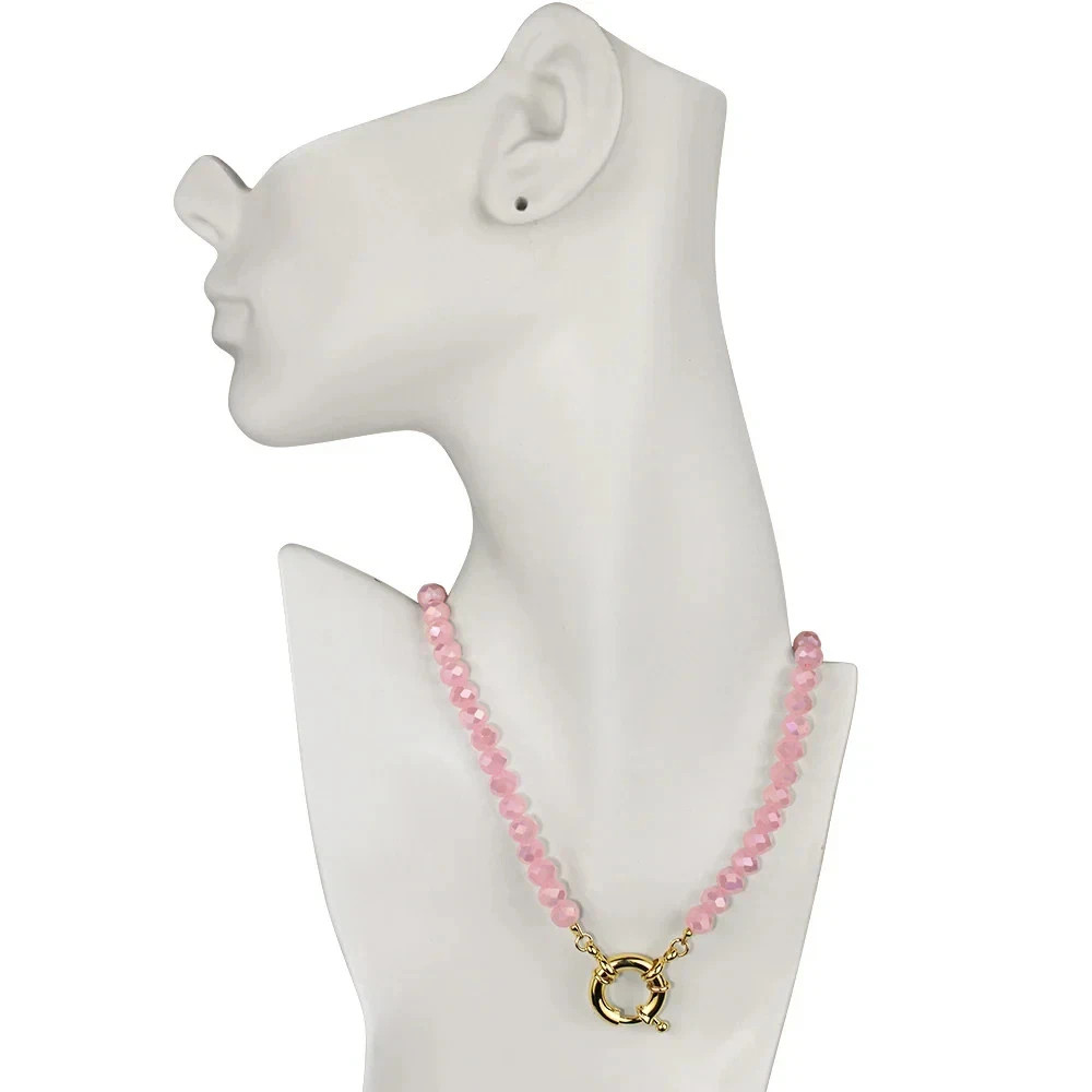 Kirks Folly Moondust Goddess Seaview Moon Foldover Pendant GT/3 pc Set Pink #54