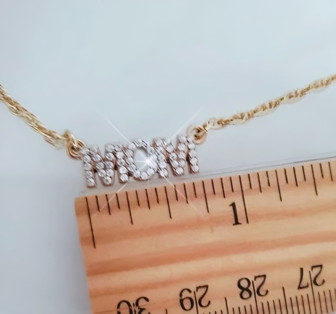 Charter Club Gold-Tone “MOM” Pendant Rope Chain Necklace
