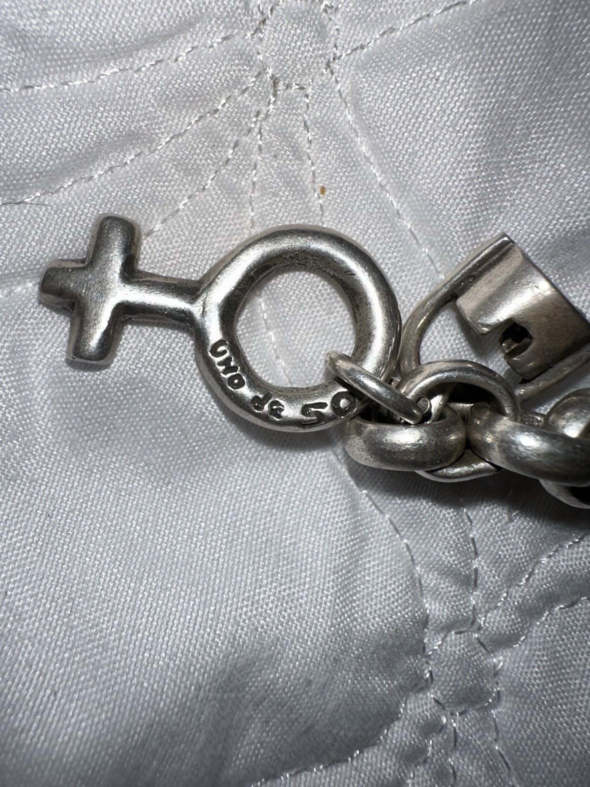 Uno de 50 Silver-Plated Bracelet