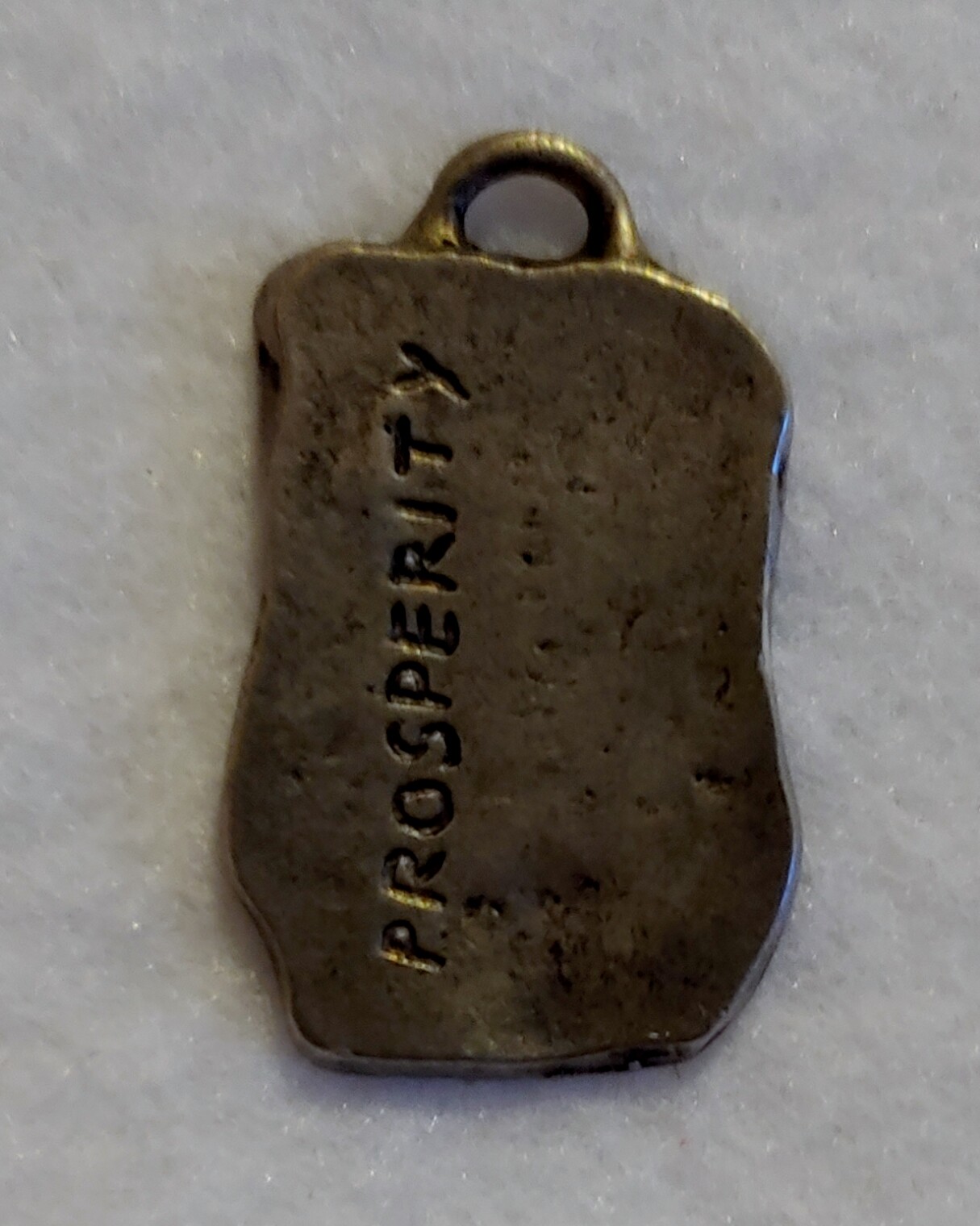 Pewter RUNE ( PROSPERITY ) DOG TAG PENDANT ( 5/8 in x 1 1/8 in )