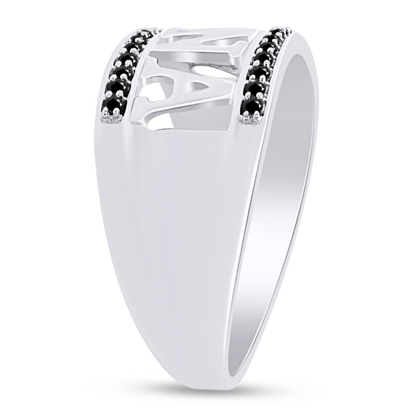 0.15 Ct Round Cut Simulated Diamond 18K White Gold Plated “NANA” Ladies Ring