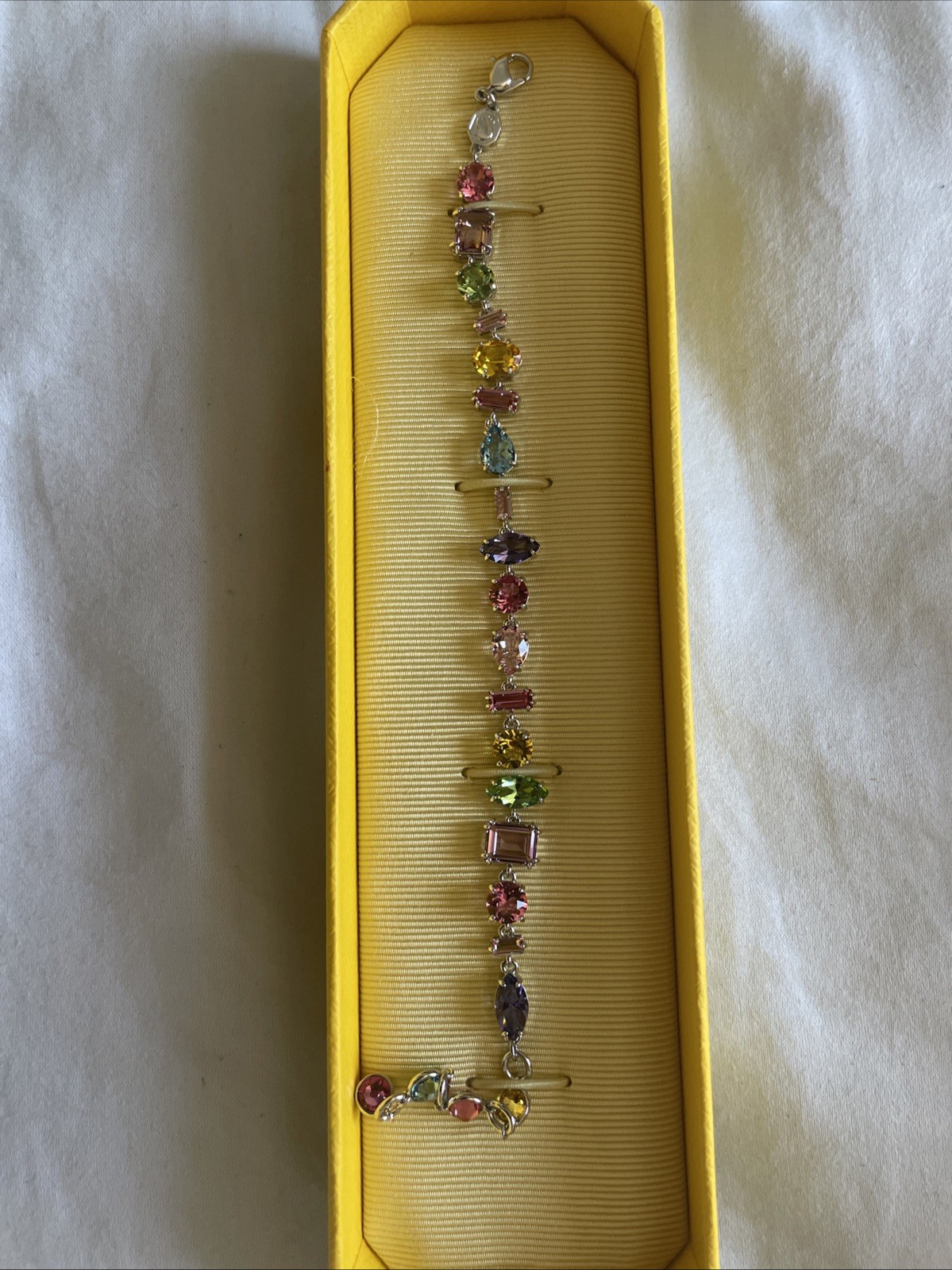 Swarovski Gema Bracelet Mixed Cuts Multicolored Rhodium Plated 5656427