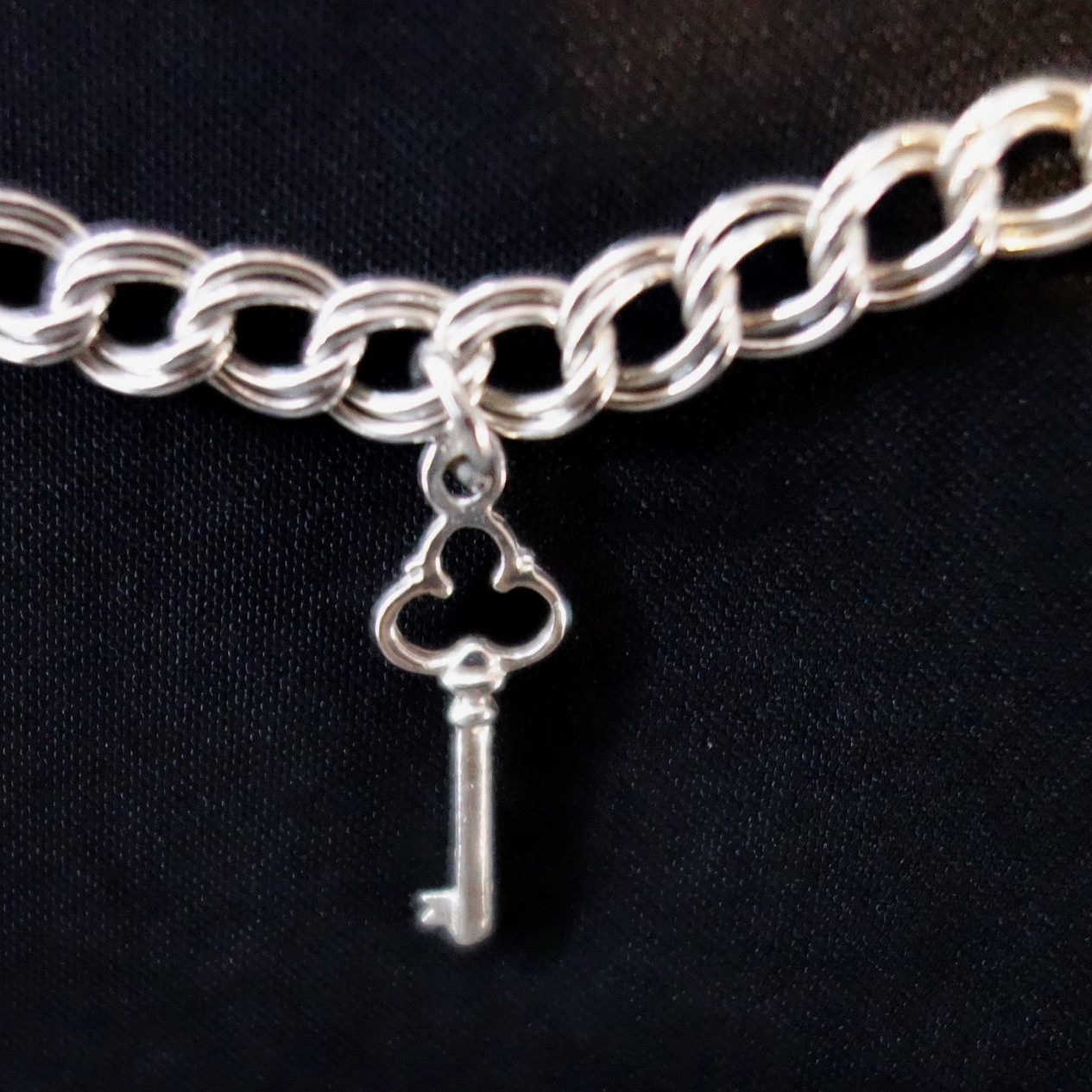925 Sterling Silver Charm Bracelet -Made in Italy- 4 Charms – 21st Birthday Gift
