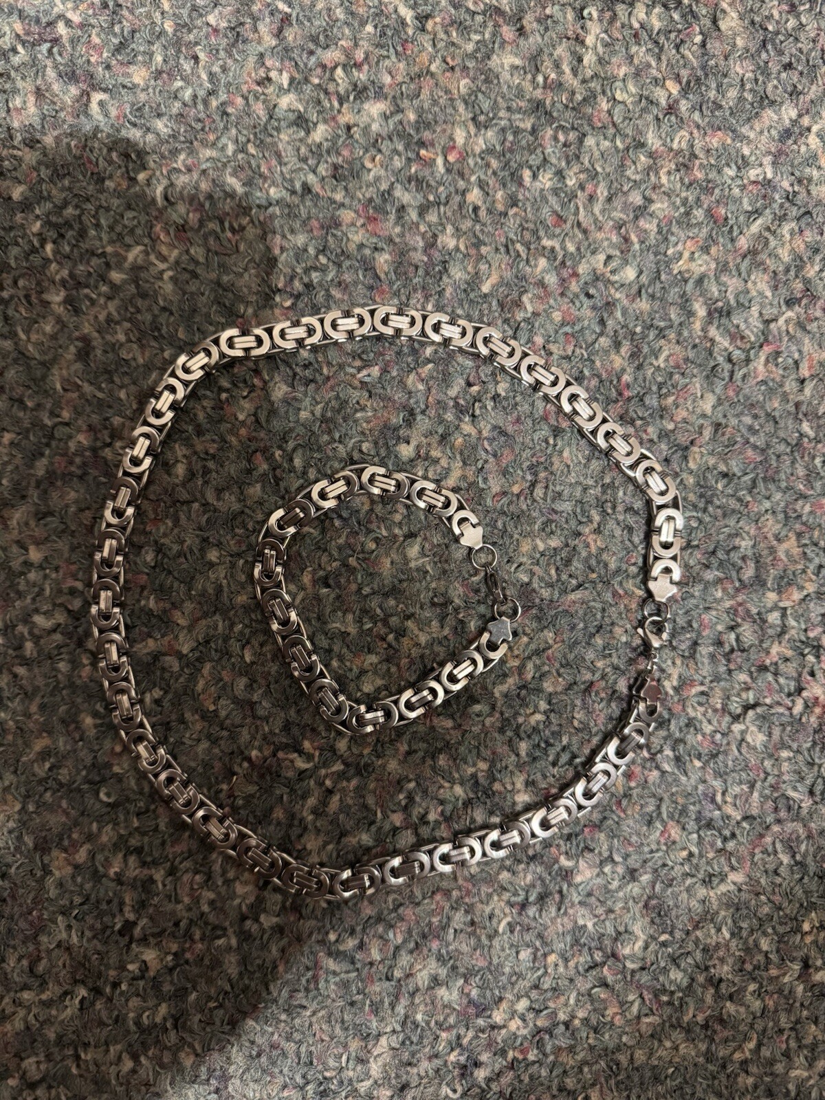 Stainless Stee Bracelet And Necklace – Mens/Womens