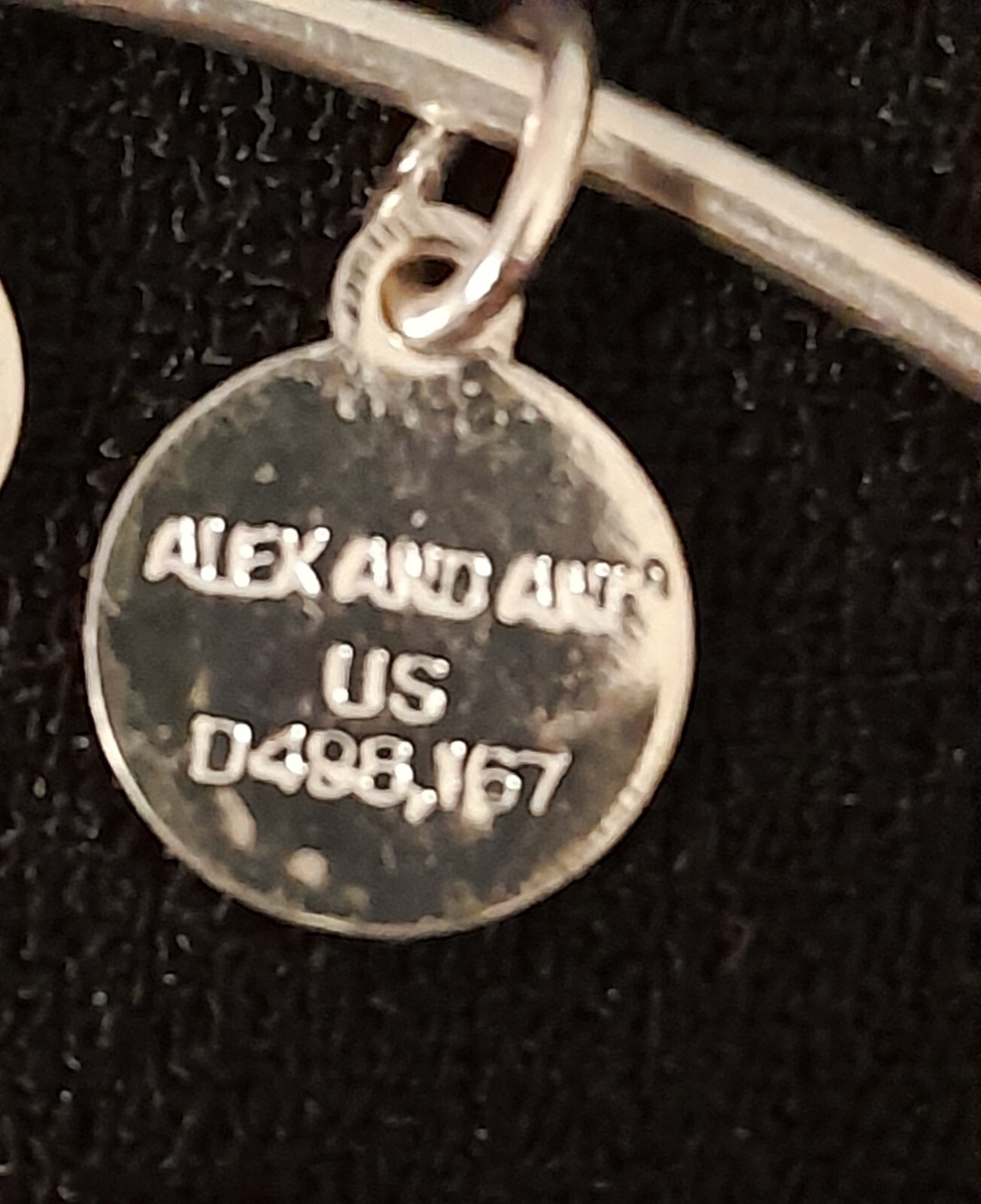 Alex and Ani Pink tulips Charity by Design Charm Bangle Bracelet