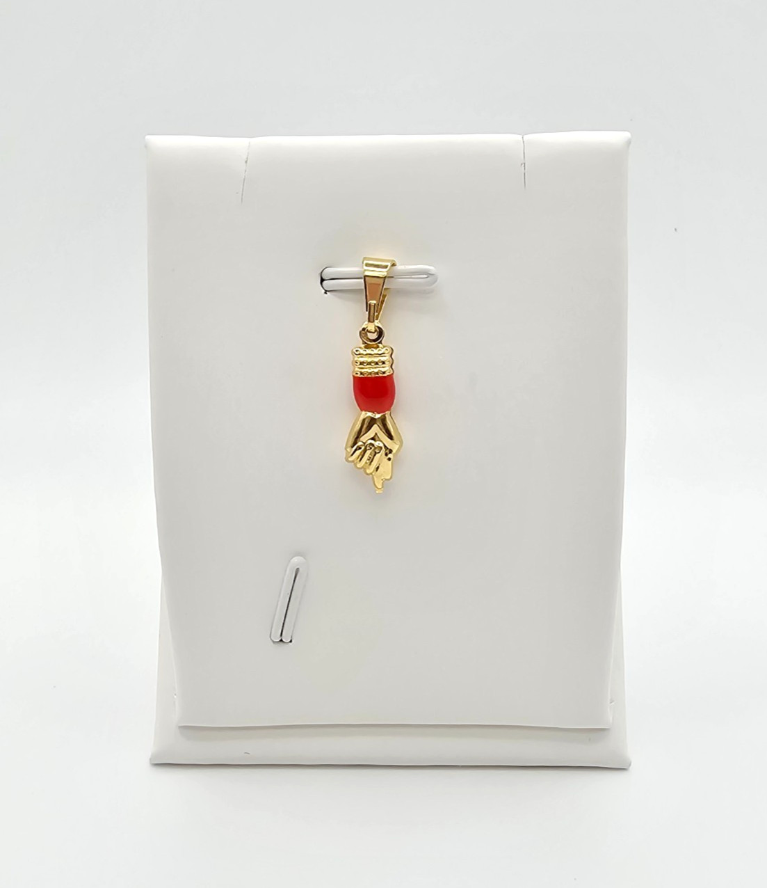 Charm Pendant Azabache Gold Hand Gold Filled 18K proteccion buena suerte fortuna