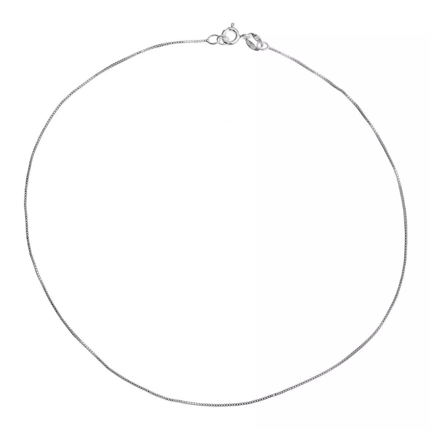 Verona Jewelers 925 Sterling Silver 1MM Unisex Box Chain Necklace sizes 16-30