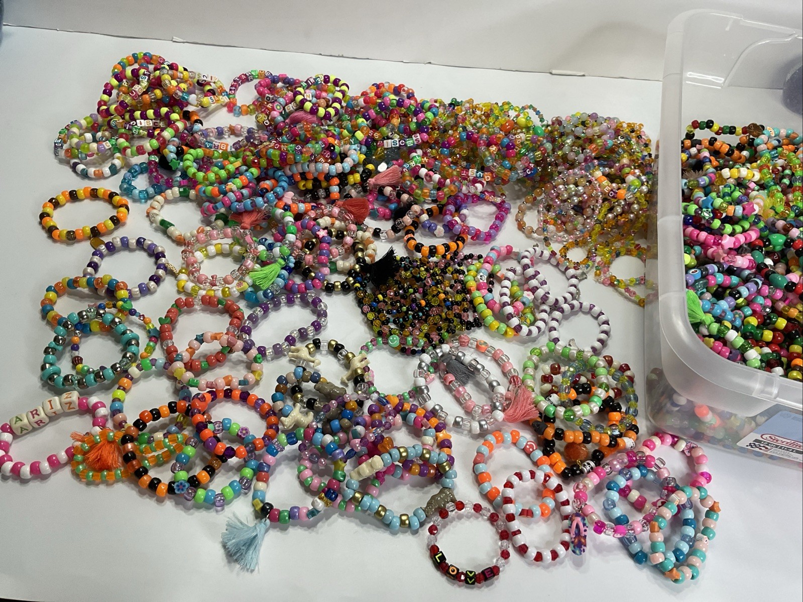 Mixed Children/Girls/Boys/Kids Cute Colorful Stretch Bracelets Count of 12-16