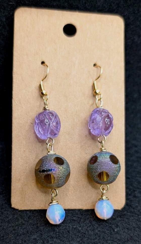 Women’s Artisan Stylish Gypsy Whimsical Beaded Drop Dangly Hook Earrings